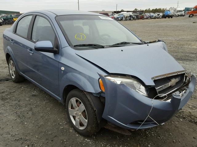 KL1TD56628B113854 - 2008 CHEVROLET AVEO BASE BLUE photo 1