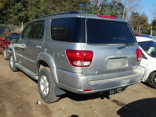 5TDZT34A65S261902 - 2005 TOYOTA SEQUOIA SR GRAY photo 3