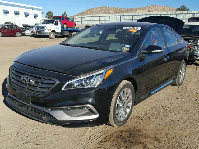 5NPE34AF0FH191549 - 2015 HYUNDAI SONATA SPO BLACK photo 2