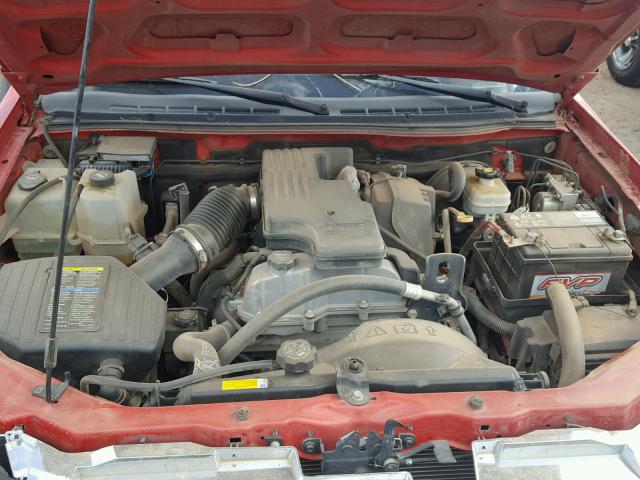 1GCCS339988219183 - 2008 CHEVROLET COLORADO L RED photo 7
