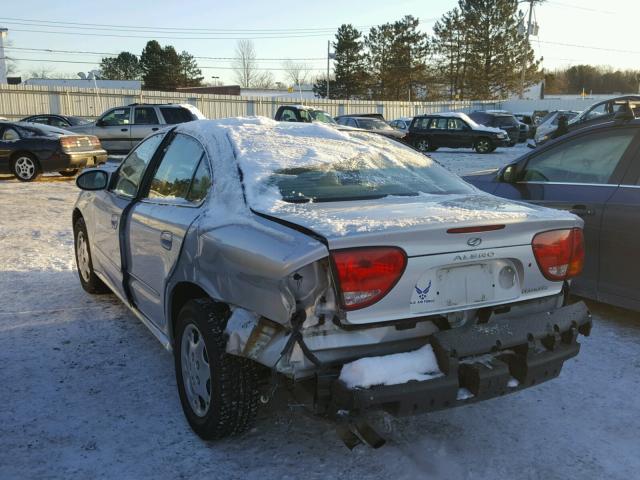 1G3NL52T61C151622 - 2001 OLDSMOBILE ALERO GL SILVER photo 3