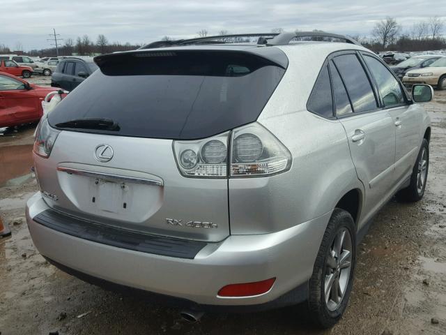 JTJHW31U760006758 - 2006 LEXUS RX 400 SILVER photo 4