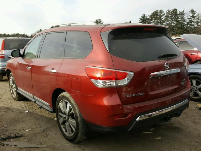 5N1AR2MMXDC644950 - 2013 NISSAN PATHFINDER RED photo 3