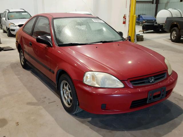 1HGEJ7221XL010430 - 1999 HONDA CIVIC HX RED photo 1