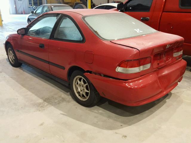 1HGEJ7221XL010430 - 1999 HONDA CIVIC HX RED photo 3