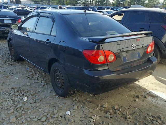 2T1BR32E65C453450 - 2005 TOYOTA COROLLA CE BLACK photo 3