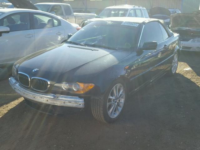WBABW53474PL43756 - 2004 BMW 330 CI შავი ფოტო 2