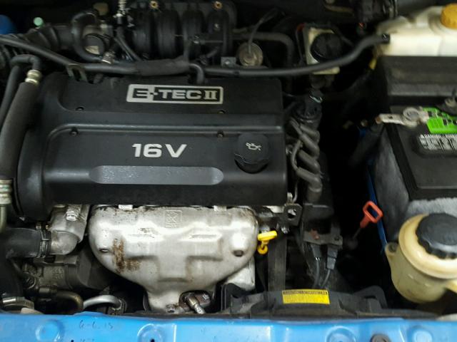 KL1TD56626B561721 - 2006 CHEVROLET AVEO BASE BLUE photo 7