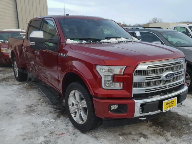 1FTFW1EG9HFA87247 - 2017 FORD F150 SUPER RED photo 1