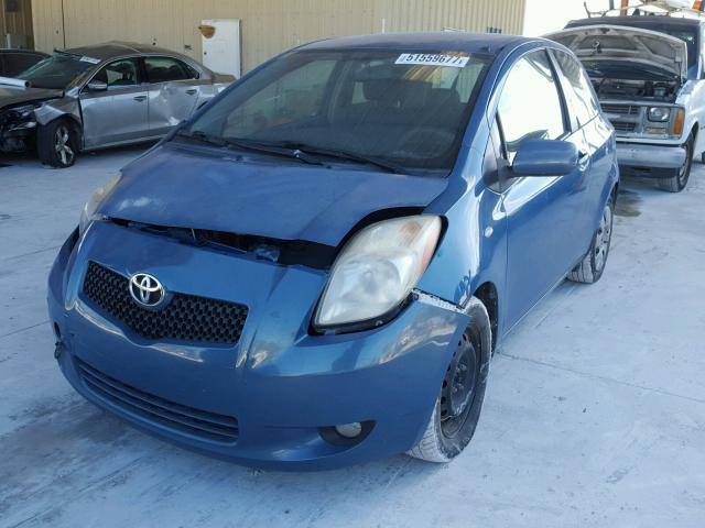 JTDJT923285160886 - 2008 TOYOTA YARIS BLUE photo 2