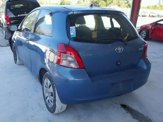 JTDJT923285160886 - 2008 TOYOTA YARIS BLUE photo 3