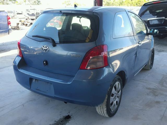 JTDJT923285160886 - 2008 TOYOTA YARIS BLUE photo 4