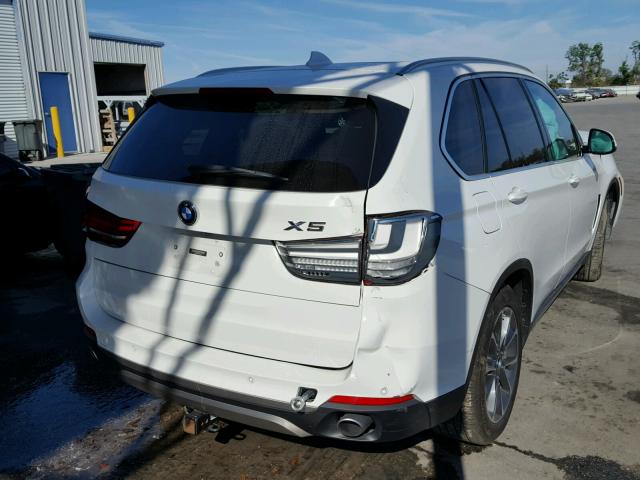 5UXKR0C51E0H23466 - 2014 BMW X5 XDRIVE3 WHITE photo 4