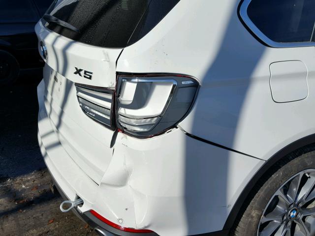 5UXKR0C51E0H23466 - 2014 BMW X5 XDRIVE3 WHITE photo 9