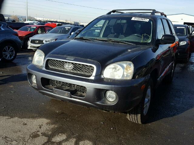 KM8SC73D93U567159 - 2003 HYUNDAI SANTA FE G BLACK photo 2