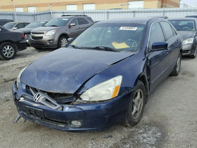 1HGCM56424A805234 - 2004 HONDA ACCORD LX BLUE photo 2