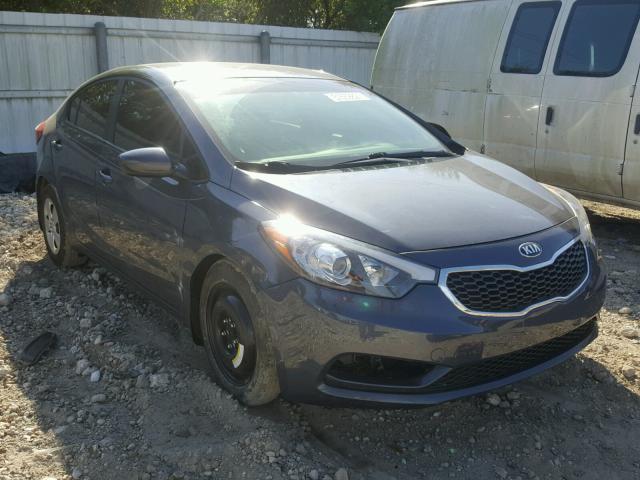 KNAFK4A68G5613881 - 2016 KIA FORTE LX CHARCOAL photo 1