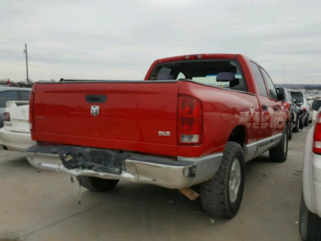 1D7HA18NX5J506397 - 2005 DODGE RAM 1500 S RED photo 4