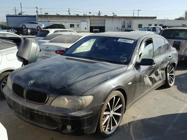 WBAHN83557DT68975 - 2007 BMW 750 BLACK photo 2