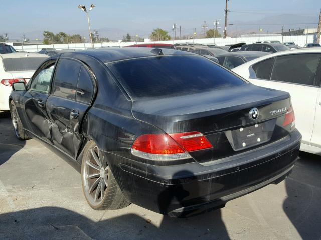 WBAHN83557DT68975 - 2007 BMW 750 BLACK photo 3