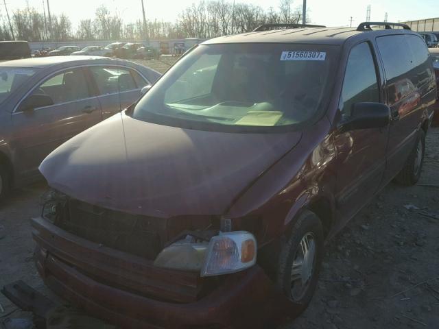 1GNDV23E85D146742 - 2005 CHEVROLET VENTURE LS MAROON photo 2