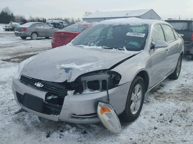 2G1WT58K279311832 - 2007 CHEVROLET IMPALA LT SILVER photo 2