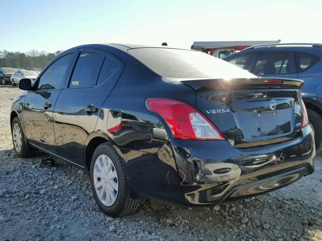 3N1CN7AP5FL884065 - 2015 NISSAN VERSA S BLACK photo 3