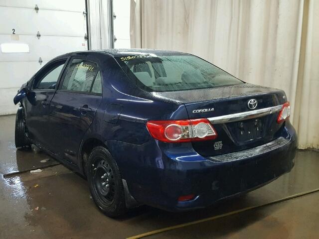 5YFBU4EE2CP045038 - 2012 TOYOTA COROLLA BA BLUE photo 3