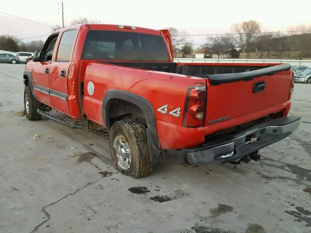 1GCGK13U55F817112 - 2005 CHEVROLET SILVERADO RED photo 3