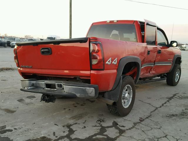 1GCGK13U55F817112 - 2005 CHEVROLET SILVERADO RED photo 4