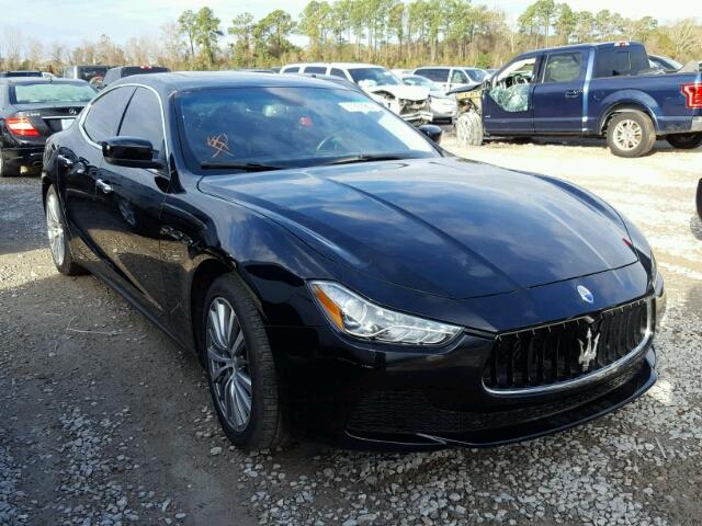 ZAM57XSA8G1184703 - 2016 MASERATI GHIBLI BLACK photo 1