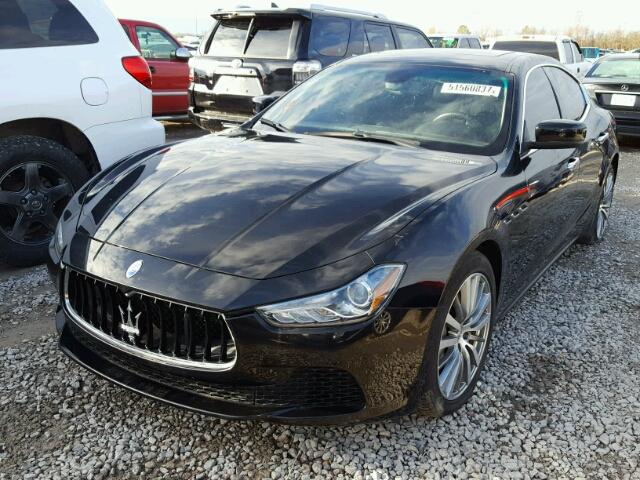 ZAM57XSA8G1184703 - 2016 MASERATI GHIBLI BLACK photo 2