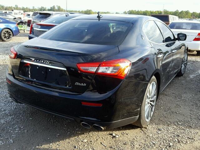 ZAM57XSA8G1184703 - 2016 MASERATI GHIBLI BLACK photo 4