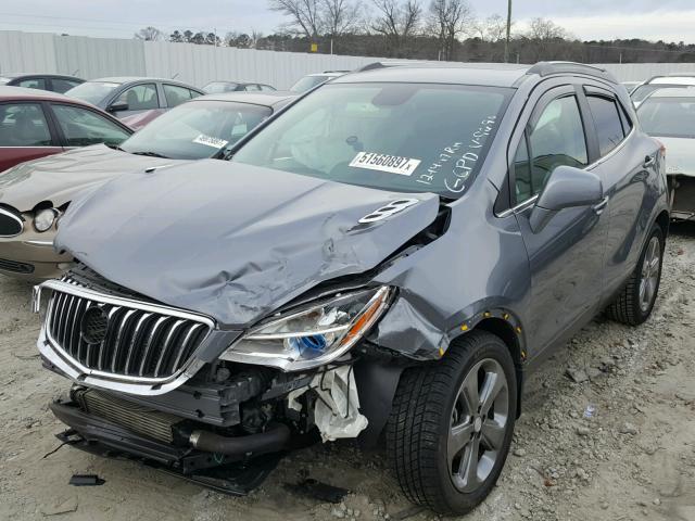 KL4CJCSB0DB179090 - 2013 BUICK ENCORE GRAY photo 2