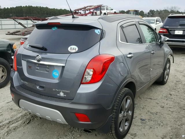 KL4CJCSB0DB179090 - 2013 BUICK ENCORE GRAY photo 4