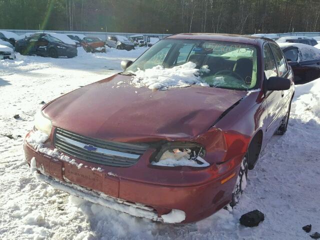 1G1ND52F44M680565 - 2004 CHEVROLET CLASSIC MAROON photo 2