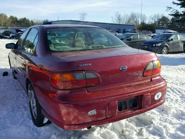 1G1ND52F44M680565 - 2004 CHEVROLET CLASSIC MAROON photo 3