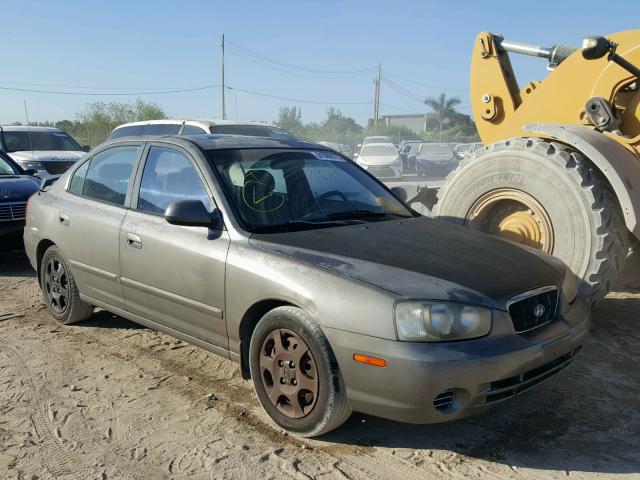 KMHDN45DX3U561675 - 2003 HYUNDAI ELANTRA GL GRAY photo 1