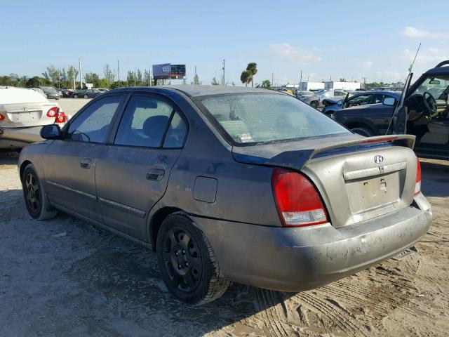 KMHDN45DX3U561675 - 2003 HYUNDAI ELANTRA GL GRAY photo 3