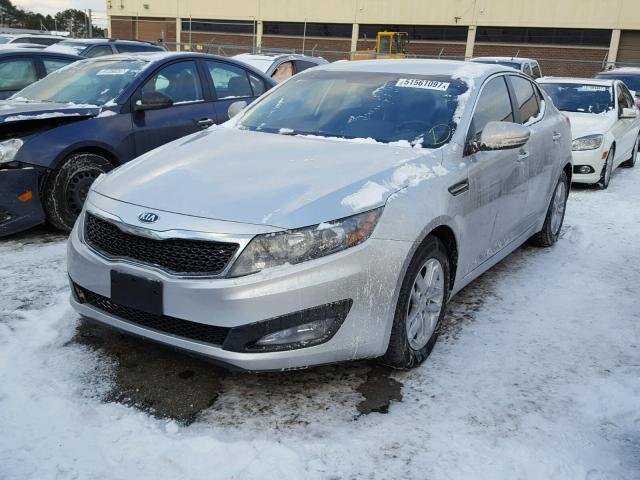 KNAGM4A73D5310445 - 2013 KIA OPTIMA LX SILVER photo 2