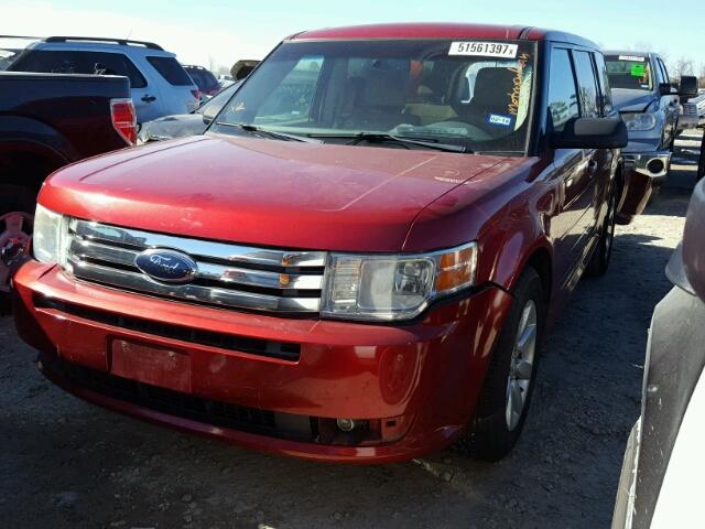 2FMDK51C89BA73626 - 2009 FORD FLEX SE RED photo 2