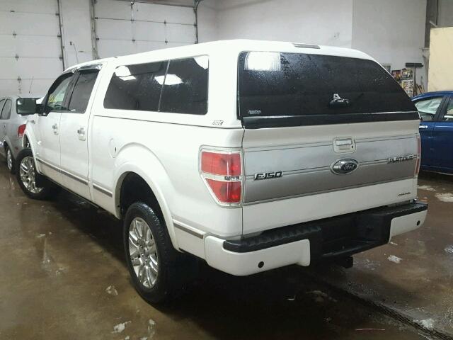 1FTFW1EF2DFB51484 - 2013 FORD F150 SUPER WHITE photo 3