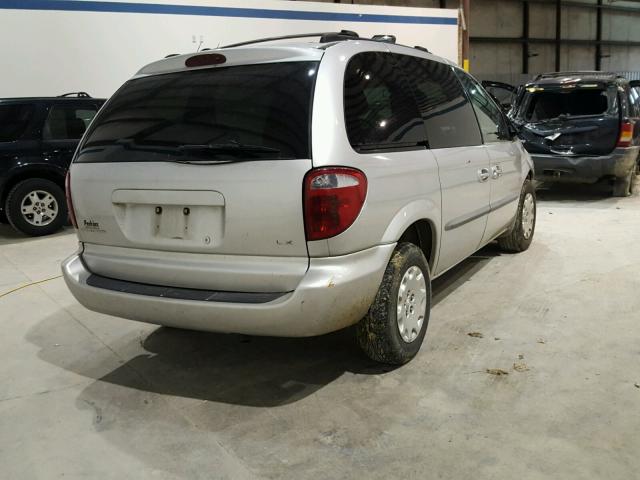 1C4GJ45G31B116131 - 2001 CHRYSLER VOYAGER LX SILVER photo 4