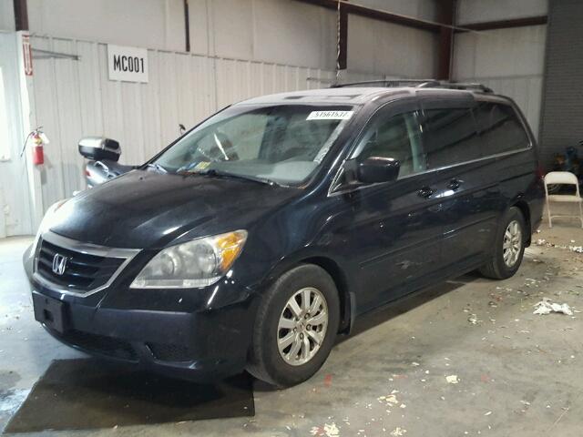 5FNRL38639B055730 - 2009 HONDA ODYSSEY EX BLACK photo 2