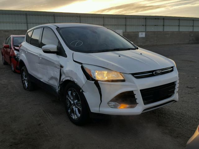 1FMCU9HX7DUB64525 - 2013 FORD ESCAPE SEL WHITE photo 1