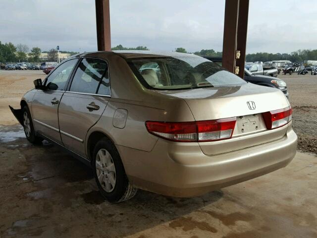 1HGCM56333A052934 - 2003 HONDA ACCORD LX BEIGE photo 3