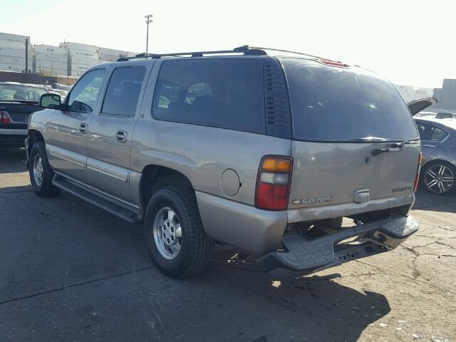 1GNEC16T32J242189 - 2002 CHEVROLET SUBURBAN C SILVER photo 3