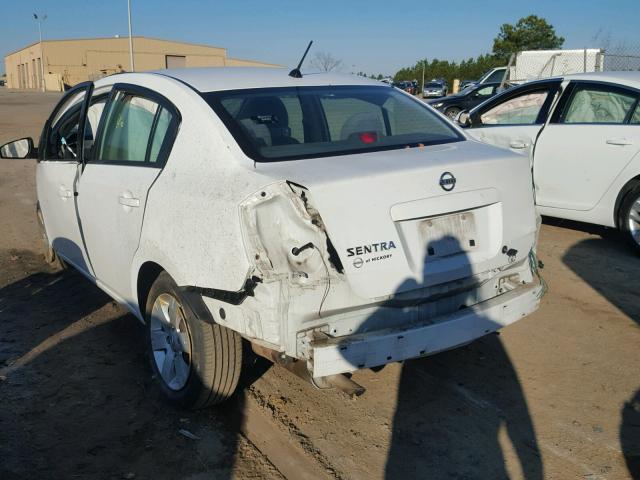 3N1AB61E78L649808 - 2008 NISSAN SENTRA 2.0 WHITE photo 3