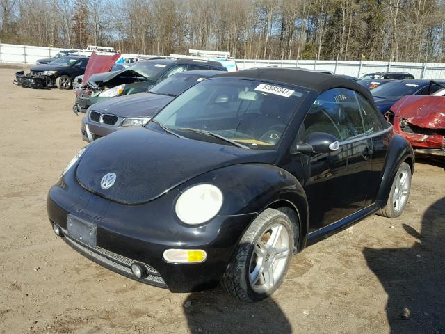 3VWCD31Y15M367868 - 2005 VOLKSWAGEN NEW BEETLE BLACK photo 2