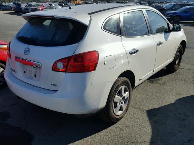 JN8AS5MV3DW638395 - 2013 NISSAN ROGUE S WHITE photo 4